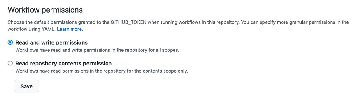 Available `permissions`
